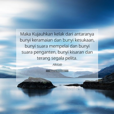 Yeremia 25:10 IDN Gambar Ayat Alkitab