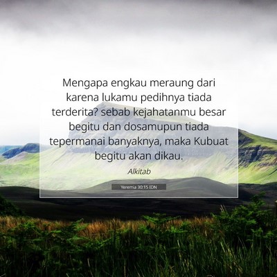 Yeremia 30:15 IDN Gambar Ayat Alkitab