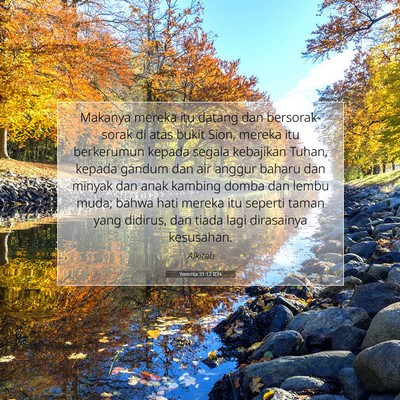 Yeremia 31:12 IDN Gambar Ayat Alkitab