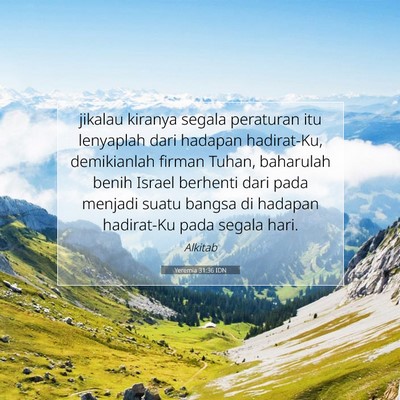 Yeremia 31:36 Ayat Alkitab Dijelaskan