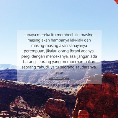 Yeremia 34:9 IDN Gambar Ayat Alkitab