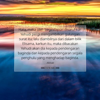 Yeremia 36:21 IDN Gambar Ayat Alkitab
