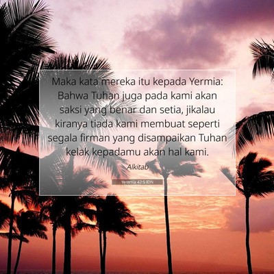 Yeremia 42:5 IDN Gambar Ayat Alkitab