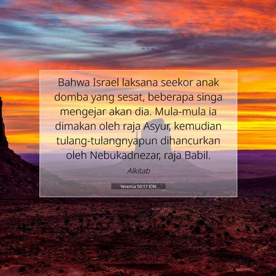 Yeremia 50:17 IDN Gambar Ayat Alkitab