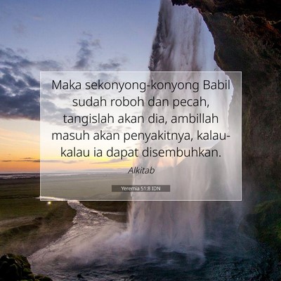 Yeremia 51:8 IDN Gambar Ayat Alkitab