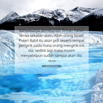 Yeremia 51:33 IDN Gambar Ayat Alkitab