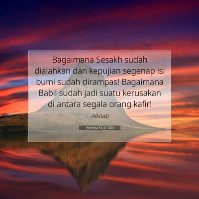 Yeremia 51:41 IDN Gambar Ayat Alkitab