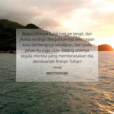 Yeremia 51:53 Ayat Alkitab Dijelaskan