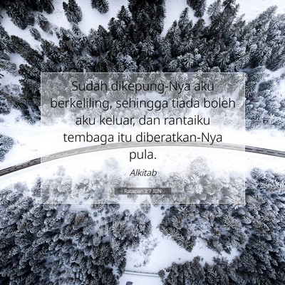 Ratapan 3:7 Ayat Alkitab Dijelaskan