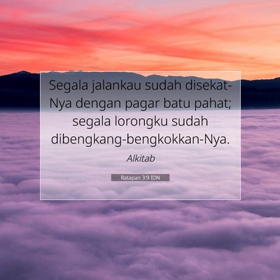 Ratapan 3:9 Ayat Alkitab Dijelaskan