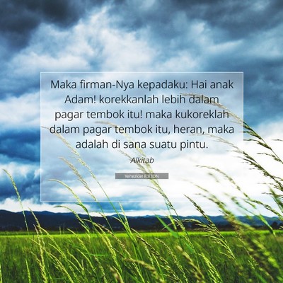 Yehezkiel 8:8 Ayat Alkitab Dijelaskan