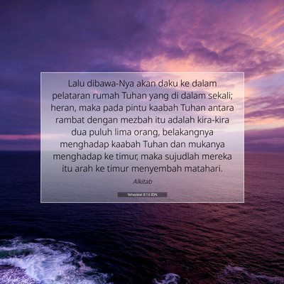 Yehezkiel 8:16 Ayat Alkitab Dijelaskan