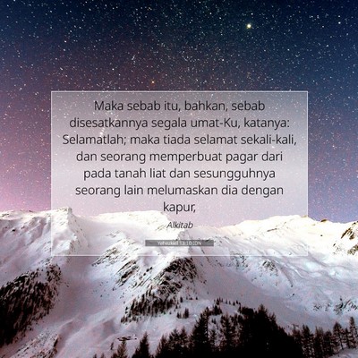 Yehezkiel 13:10 IDN Gambar Ayat Alkitab