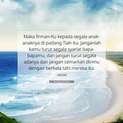 Yehezkiel 20:18 IDN Gambar Ayat Alkitab