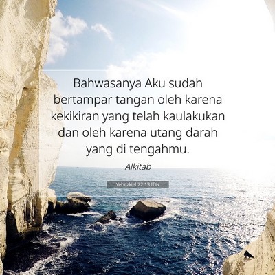 Yehezkiel 22:13 IDN Gambar Ayat Alkitab