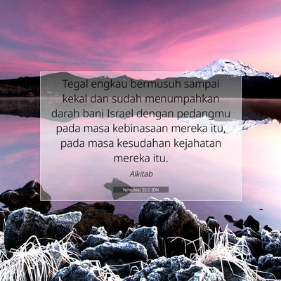 Yehezkiel 35:5 Ayat Alkitab Dijelaskan