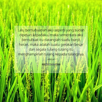 Yehezkiel 37:7 IDN Gambar Ayat Alkitab