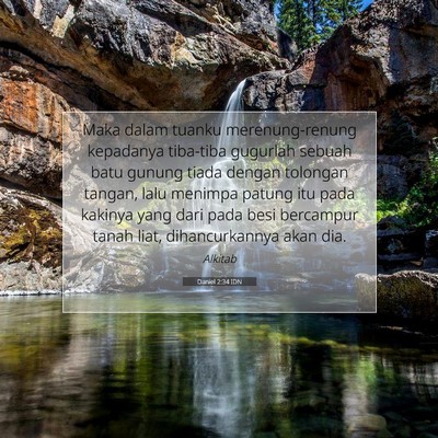 Daniel 2:34 IDN Gambar Ayat Alkitab