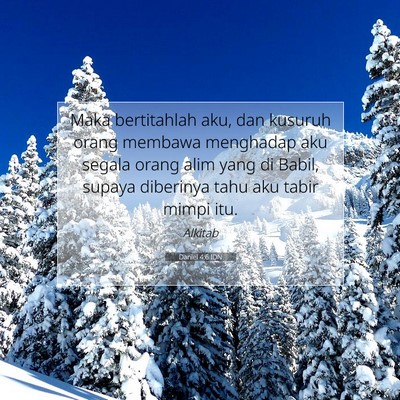Daniel 4:6 Ayat Alkitab Dijelaskan