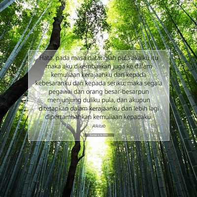 Daniel 4:36 Ayat Alkitab Dijelaskan