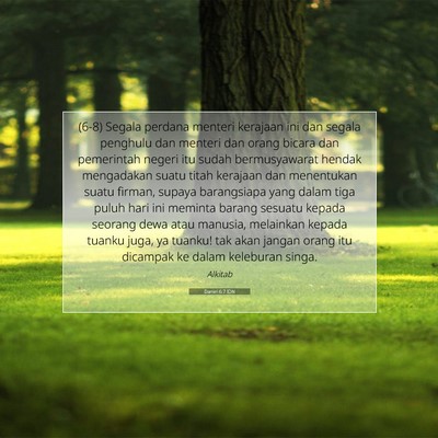 Daniel 6:7 IDN Gambar Ayat Alkitab