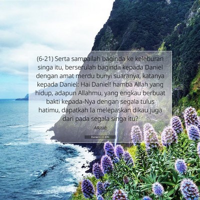 Daniel 6:20 IDN Gambar Ayat Alkitab