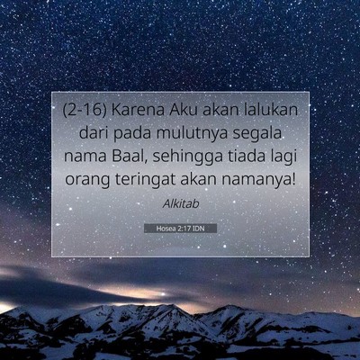 Hosea 2:17 IDN Gambar Ayat Alkitab