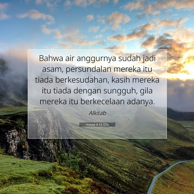 Hosea 4:18 IDN Gambar Ayat Alkitab