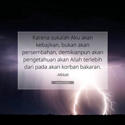 Hosea 6:6 IDN Gambar Ayat Alkitab