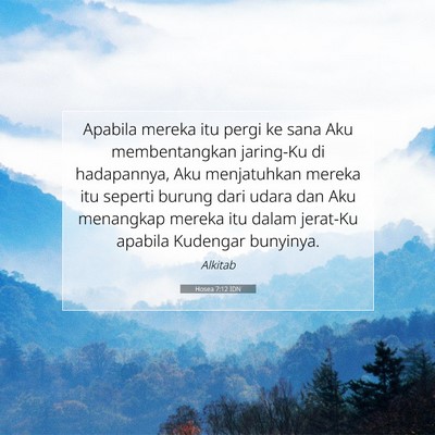 Hosea 7:12 Ayat Alkitab Dijelaskan