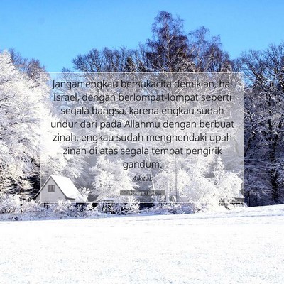 Hosea 9:1 IDN Gambar Ayat Alkitab