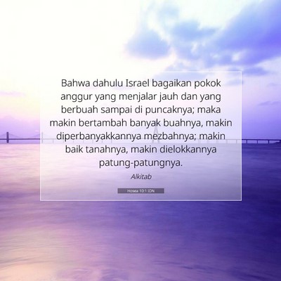 Hosea 10:1 IDN Gambar Ayat Alkitab