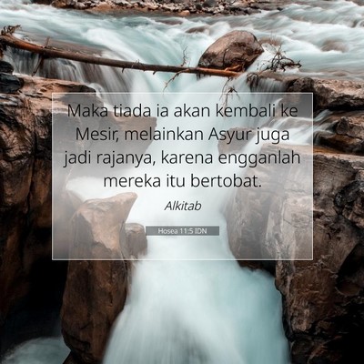 Hosea 11:5 IDN Gambar Ayat Alkitab