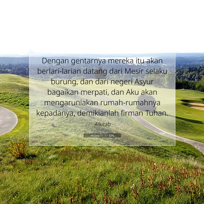 Hosea 11:11 IDN Gambar Ayat Alkitab