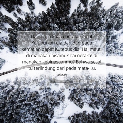 Hosea 13:14 IDN Gambar Ayat Alkitab