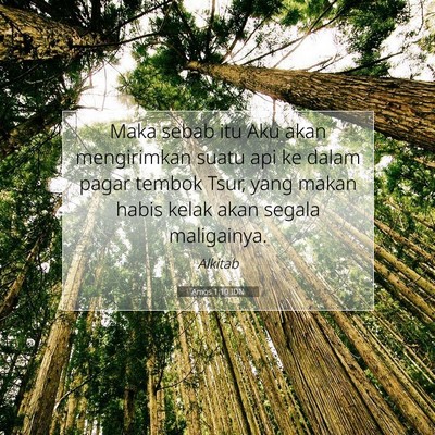 Amos 1:10 IDN Gambar Ayat Alkitab