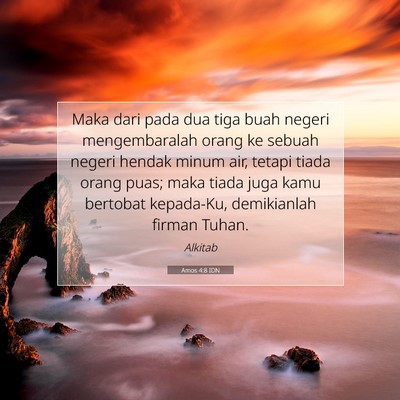 Amos 4:8 IDN Gambar Ayat Alkitab
