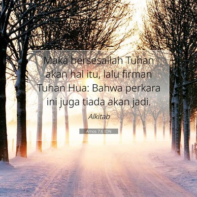 Amos 7:6 IDN Gambar Ayat Alkitab