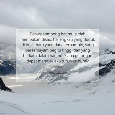 Obaja 1:3 IDN Gambar Ayat Alkitab