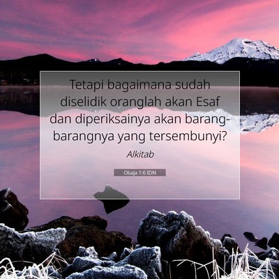 Obaja 1:6 IDN Gambar Ayat Alkitab
