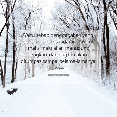 Obaja 1:10 IDN Gambar Ayat Alkitab