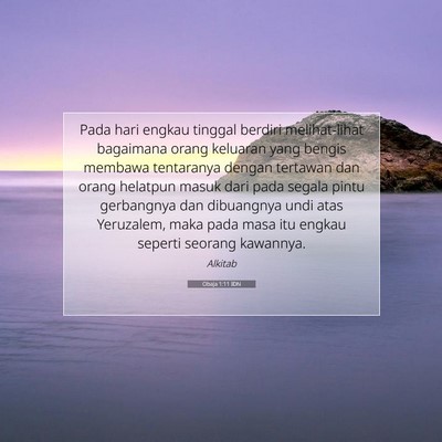 Obaja 1:11 IDN Gambar Ayat Alkitab