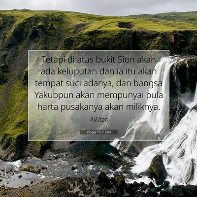 Obaja 1:17 IDN Gambar Ayat Alkitab