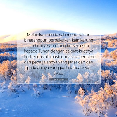 Yunus 3:8 IDN Gambar Ayat Alkitab