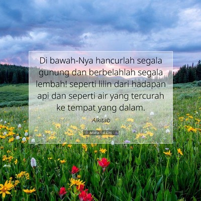 Mikha 1:4 IDN Gambar Ayat Alkitab