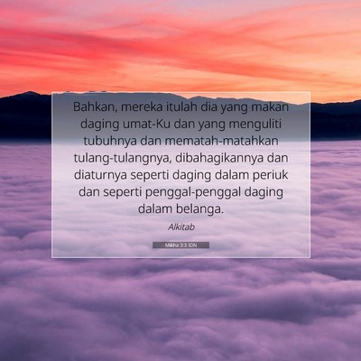 Mikha 3:3 IDN Gambar Ayat Alkitab