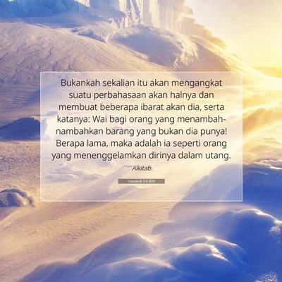 Habakuk 2:6 IDN Gambar Ayat Alkitab