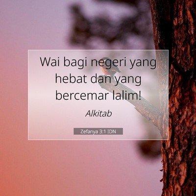 Zefanya 3:1 IDN Gambar Ayat Alkitab