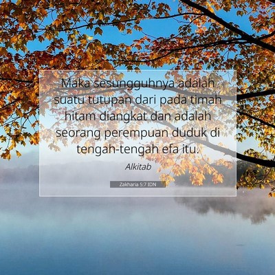 Zakharia 5:7 IDN Gambar Ayat Alkitab