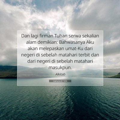 Zakharia 8:7 Ayat Alkitab Dijelaskan